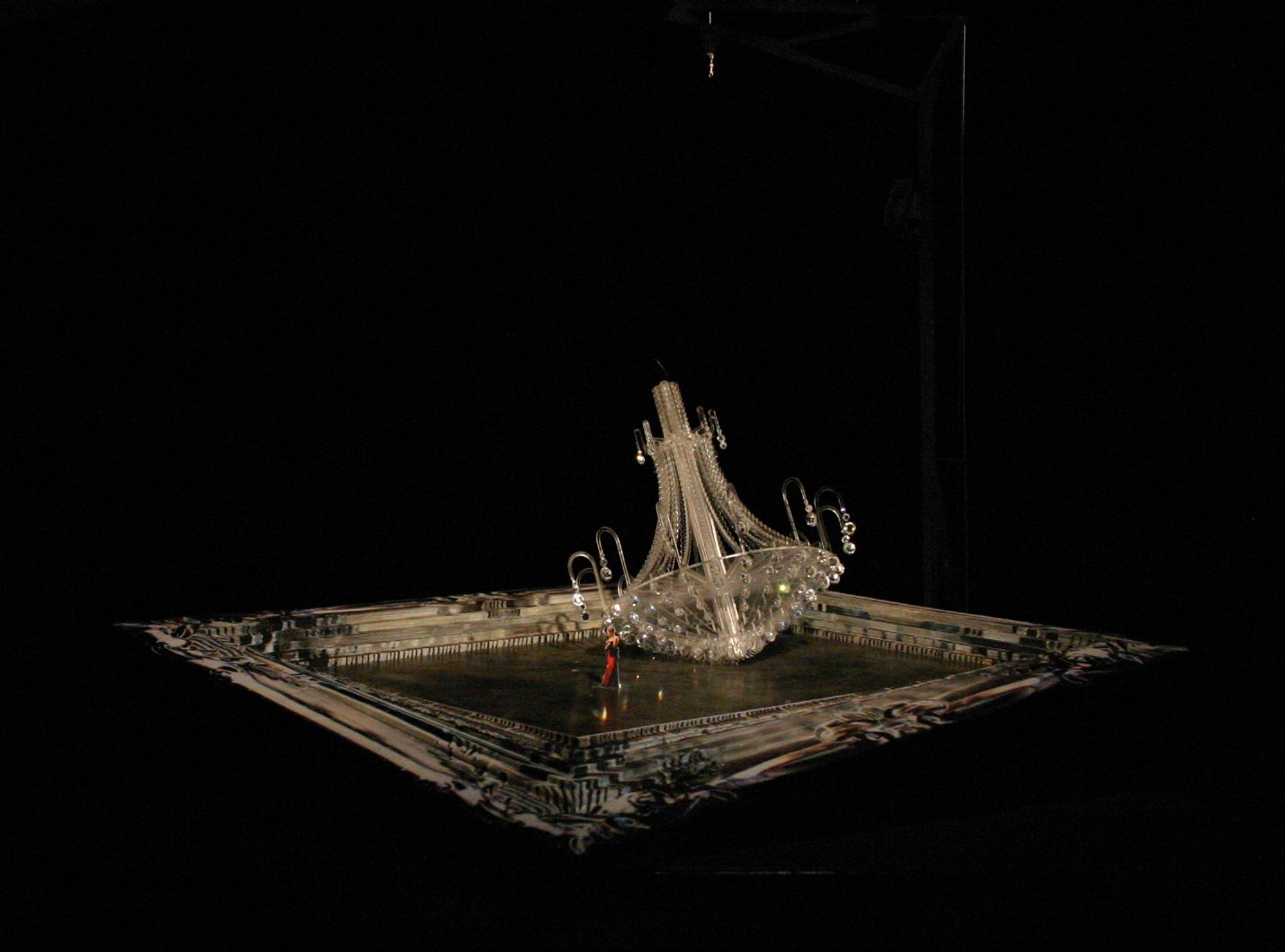 Set model showing the design for La Traviata on Sydney Harbour. Photo by Aidan Corrigan. 
