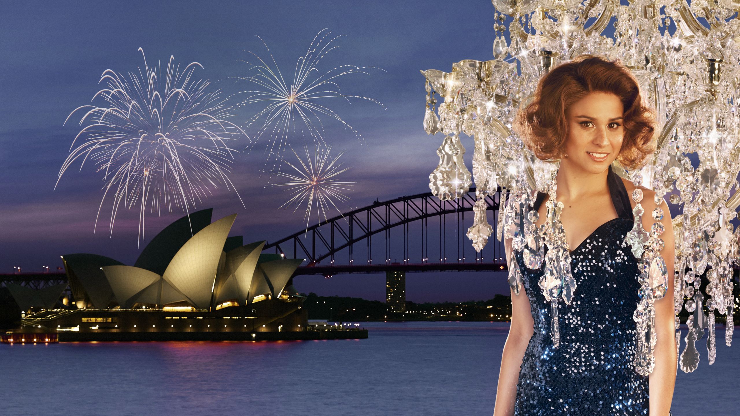 Stacey Alleaume as Violetta in Opera Australia's production of La Traviata on Sydney Harbour in 2020. 